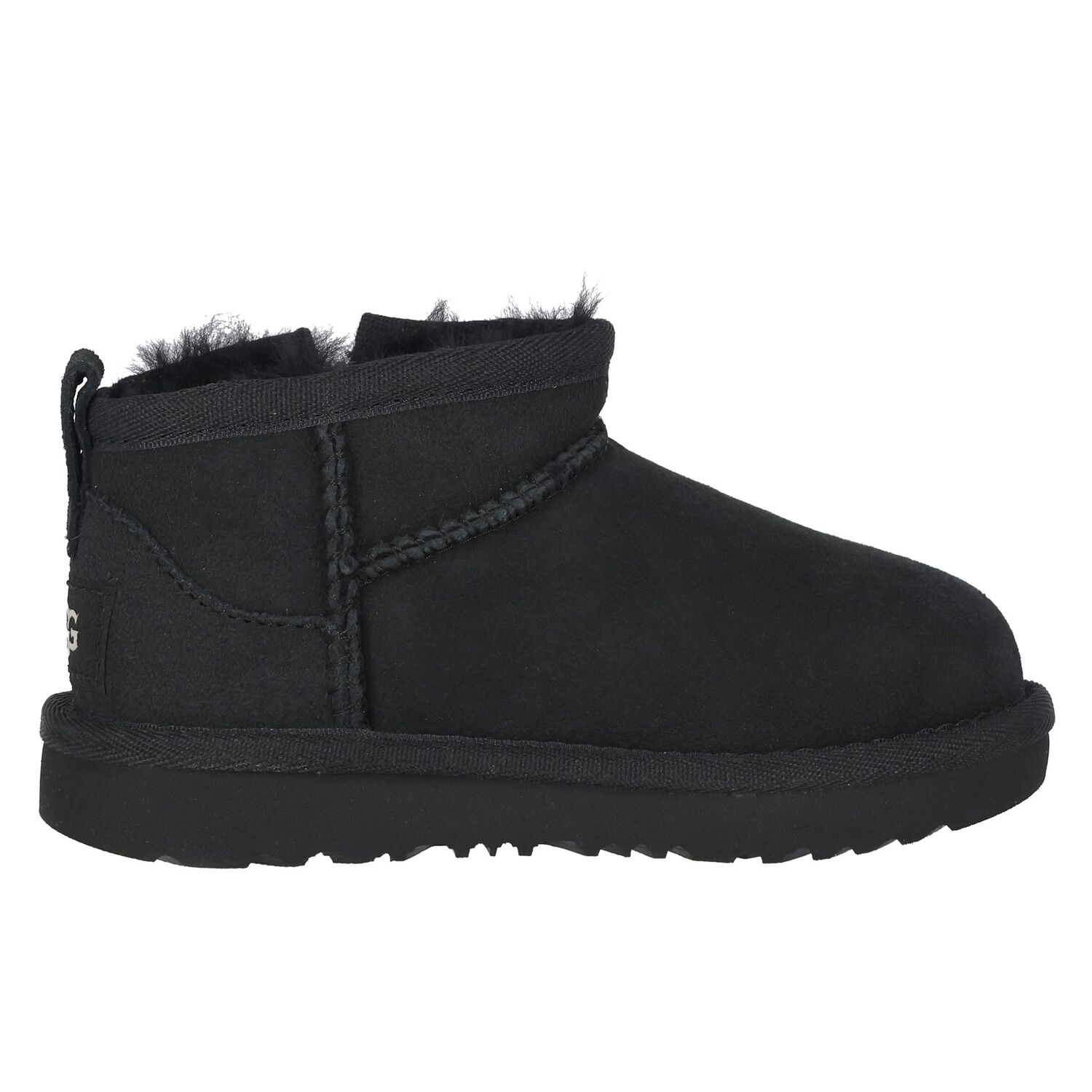 Younger Black Classic Ultra Mini Suede Boots, 3, hi-res