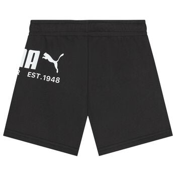 Boys Black Logo Shorts