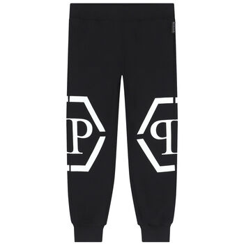 Boys Black Logo Joggers