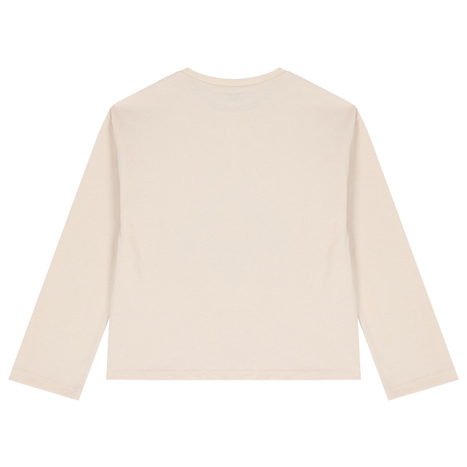 Girls Beige Keychain Long Sleeve Top Set, 3, hi-res