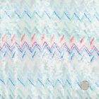 Girls White & Blue Zig Zag Embellished Sequin Dress, 2, hi-res