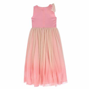 Girls Pink Embellished Dress
