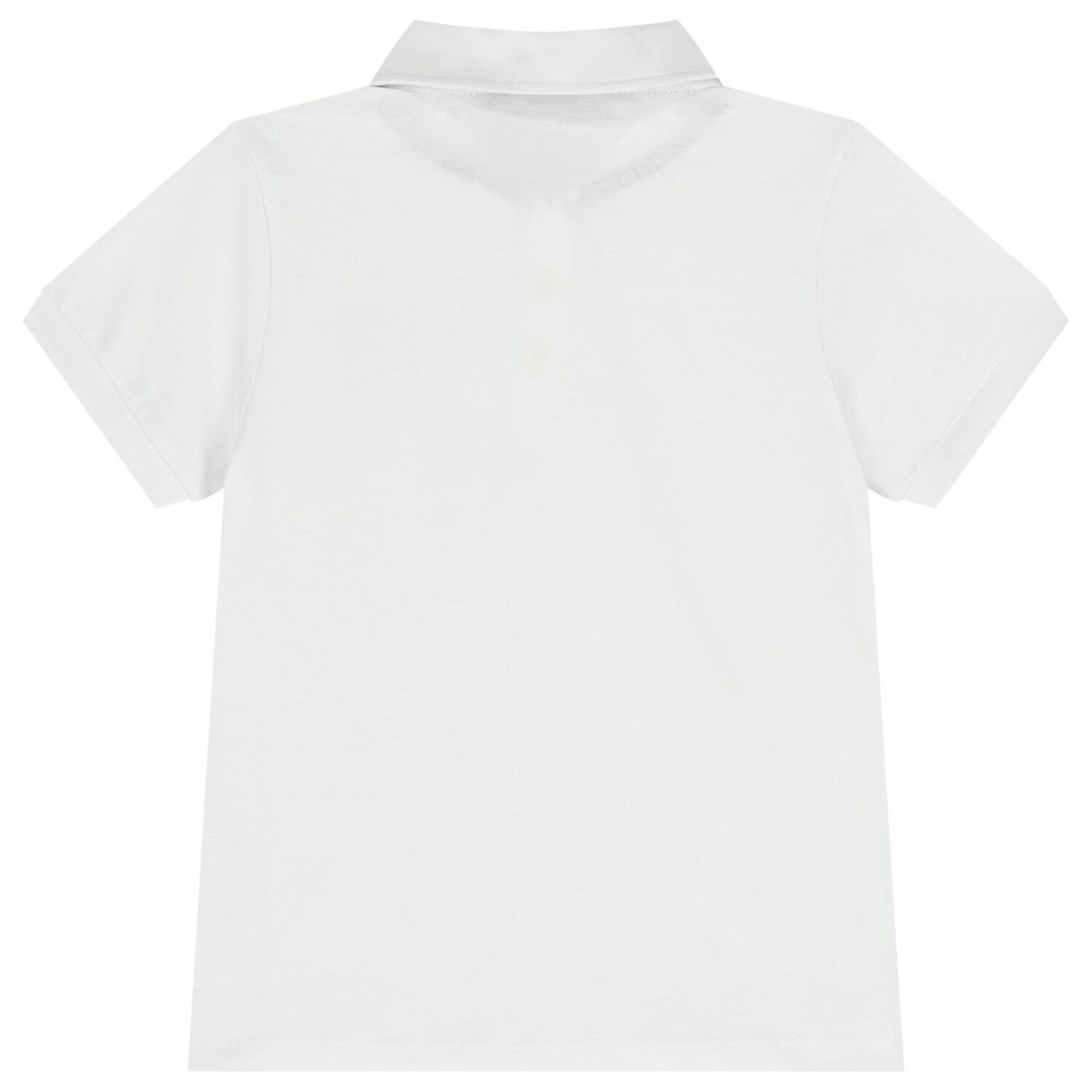 Boys White Logo Polo Shirt , 1, hi-res