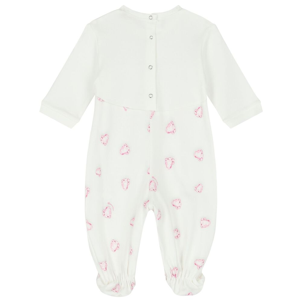 MONNALISA - Seal Babygrow Blanket & Hat  - White