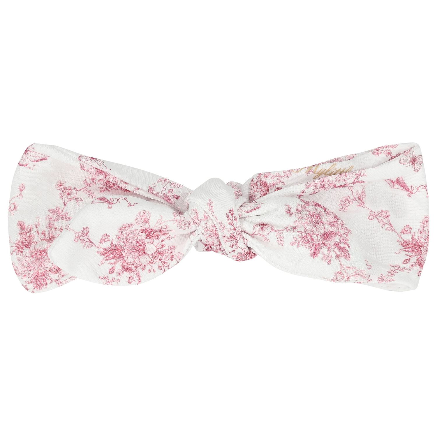 Baby Girls White & Pink Floral & Butterflies Headband, 1, hi-res image number null
