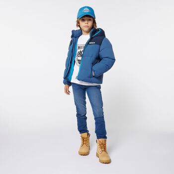 Boys Blue Logo Denim Jeans