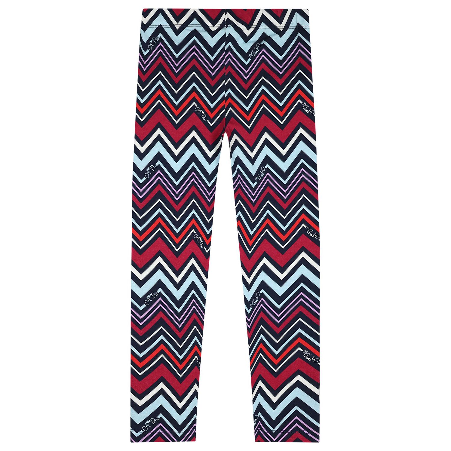 Girls Multi-Coloured Zig Zag Leggings Set, 1, hi-res