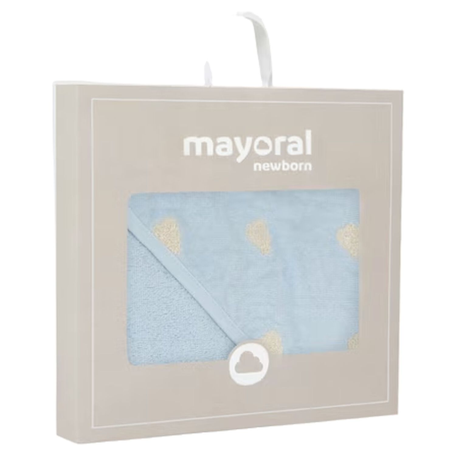 Baby Blue Hooded Towel, 1, hi-res