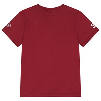 Boys Burgundy Logo T-Shirt