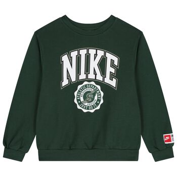 Boys Green Logo Sweatshirt