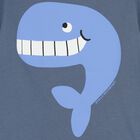 Younger Boys Blue Whale T-Shirt, 1, hi-res