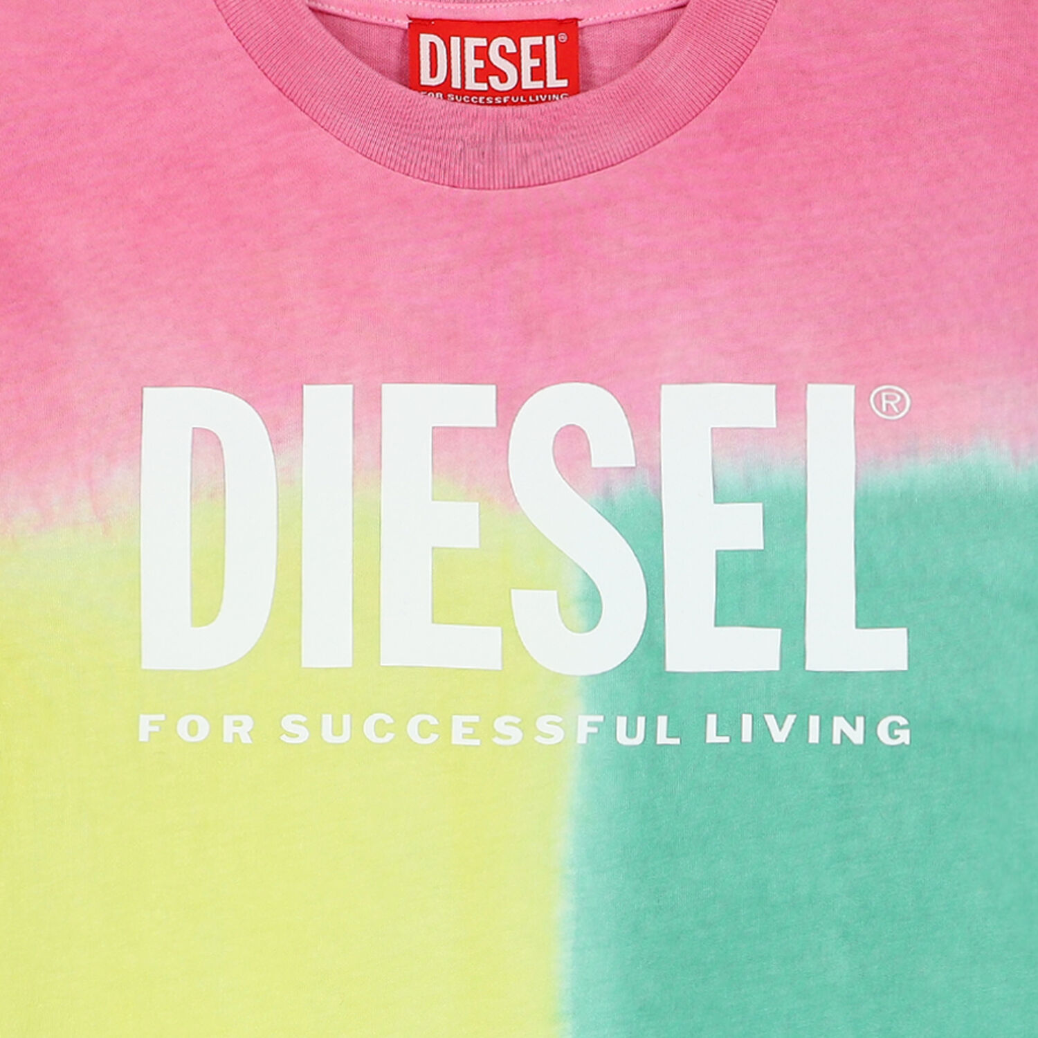 Girls Pink, Yellow & Green Logo T-Shirt, 1, hi-res image number null