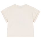 Girls Ivory T-Shirt & Headband Set, 1, hi-res