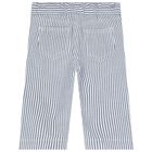 Baby Boys Blue & White Trousers, 1, hi-res