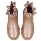 Girls Gold Knit Sock Boots, 1, hi-res