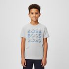 Boys Grey Logo T-Shirt, 5, hi-res
