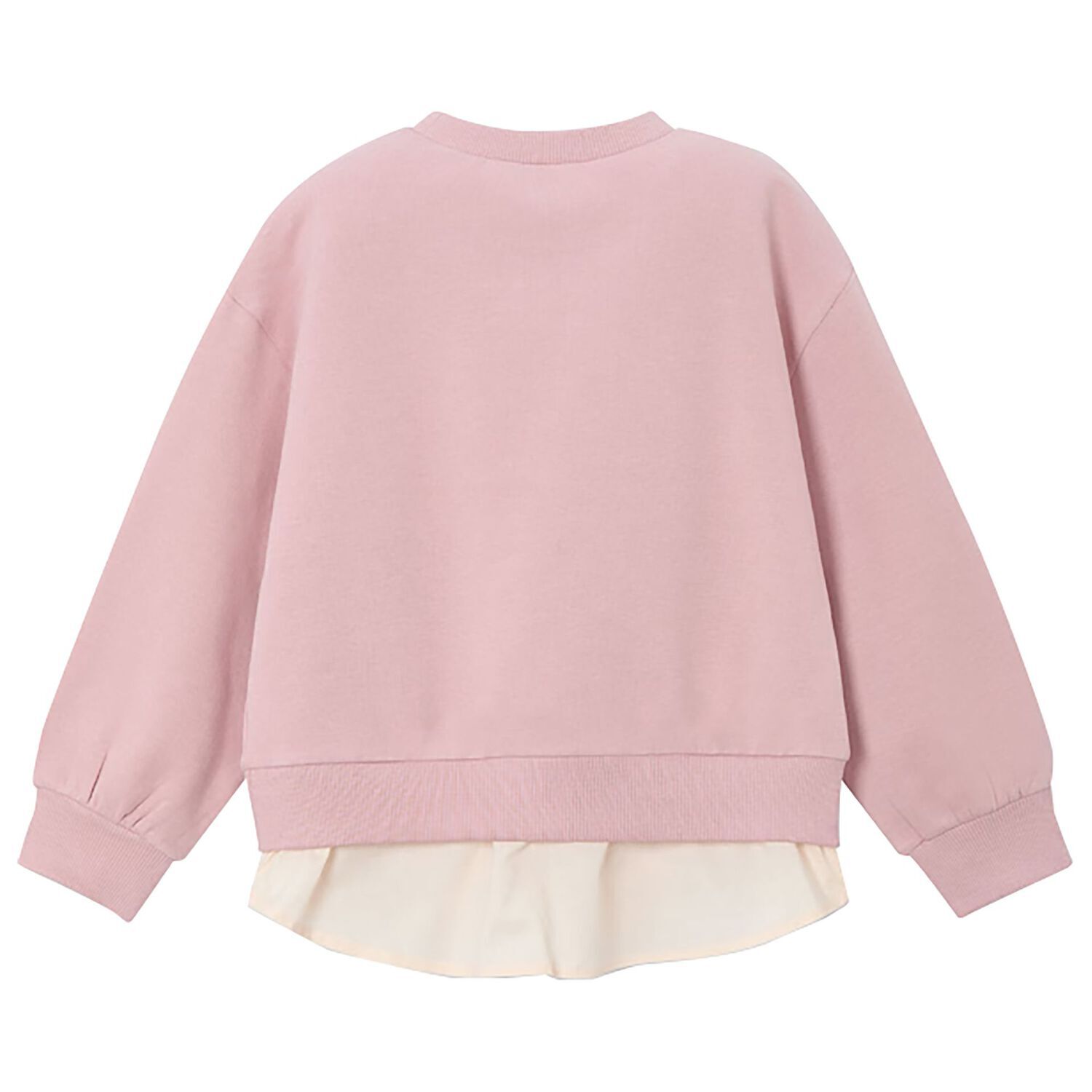 Girls Pink & Ivory Strawberry Sweatshirt, 1, hi-res
