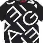 Boys Black & White Logo T-Shirt, 1, hi-res