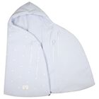 Baby Boys Blue Hooded Reversible Baby Nest, 1, hi-res