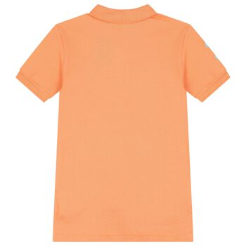 Boys Orange Logo Polo Shirt