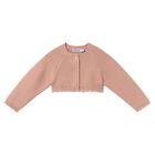 Younger Girls Pink Knitted Cardigan, 2, hi-res