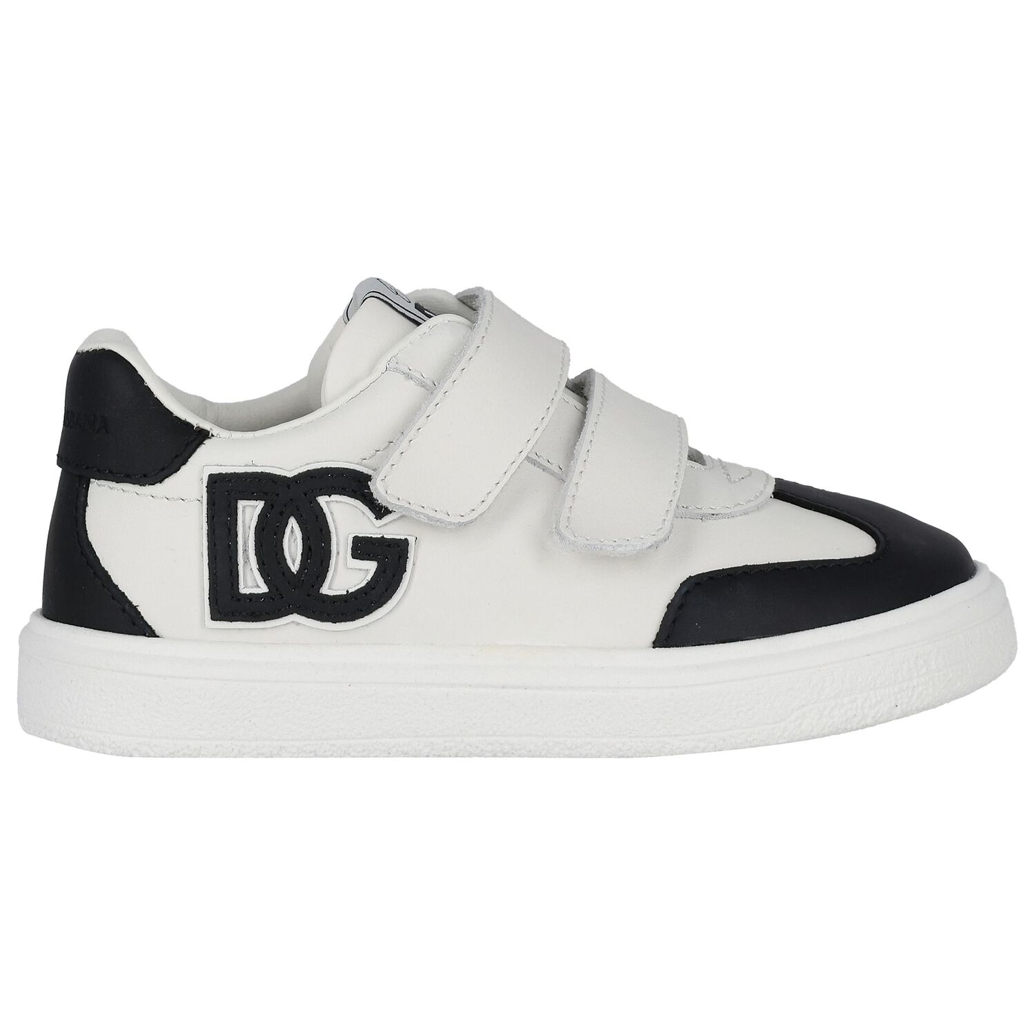 حذاء رياضي بشعار أبيض وأسود للأولاد, 1, hi-res