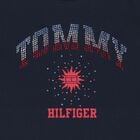 Girls Navy Blue Rhinestone Logo T-Shirt, 1, hi-res