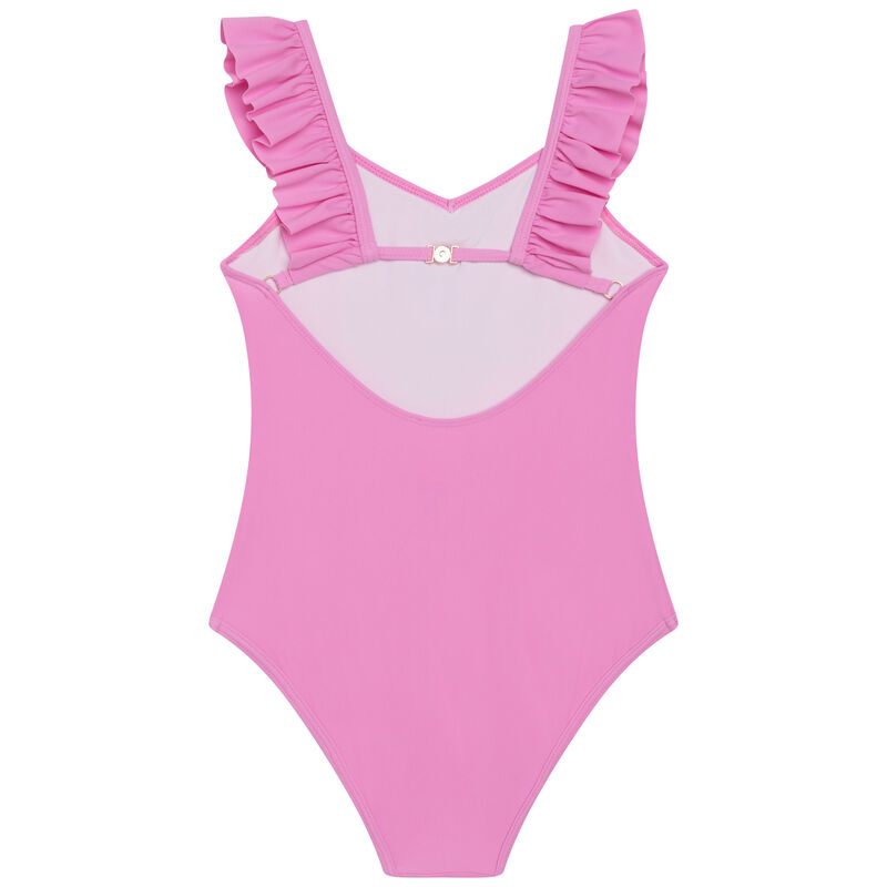 Girls Pink Logo Swimsuit, 1, hi-res image number null