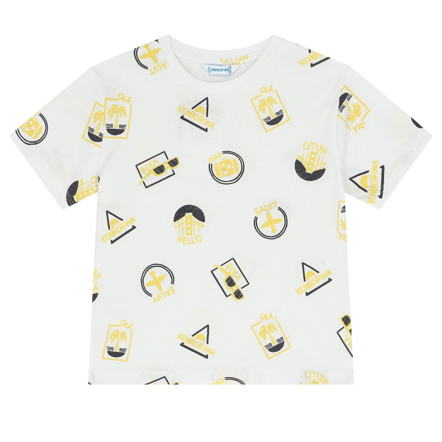 Boys Grey & White T-Shirts ( 2-Pack ), 2, hi-res