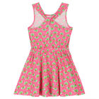 Girls Pink Palm Tree Dress, 1, hi-res