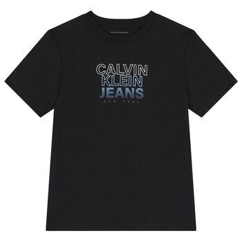 Boys Black Logo T-Shirt