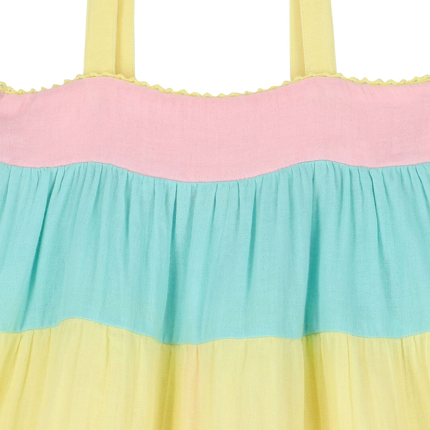 Girls Multi-Coloured Tiered Dress, 1, hi-res image number null