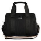 Black Logo Baby Changing Bag, 1, hi-res