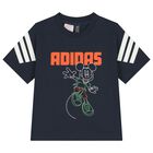 مجموعة شورت بشعار ديزني باللون الأزرق الداكن, 1, hi-res