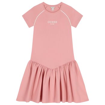 Girls Pink Logo Dress