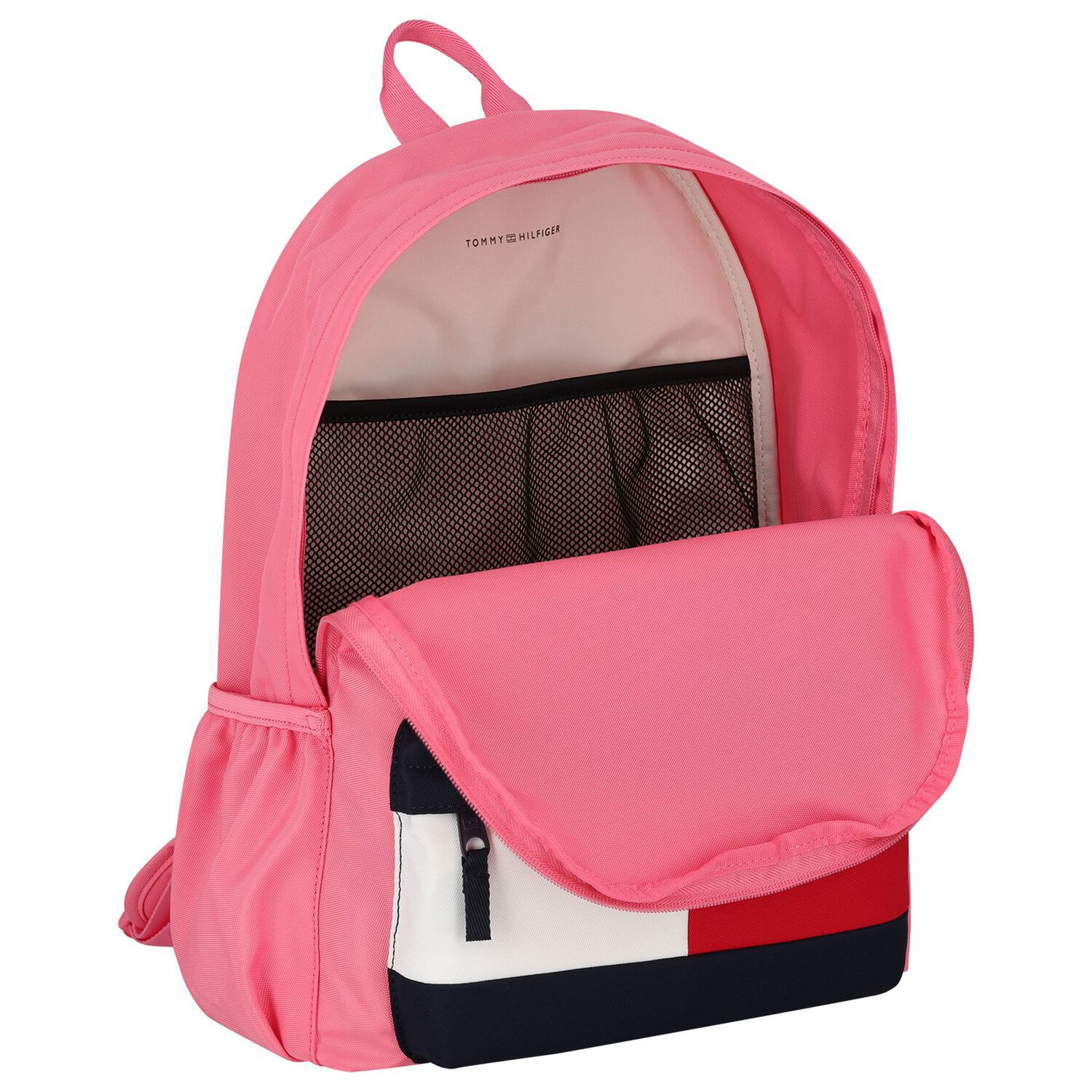 Girls Pink Logo Backpack ( 45cm ), 3, hi-res