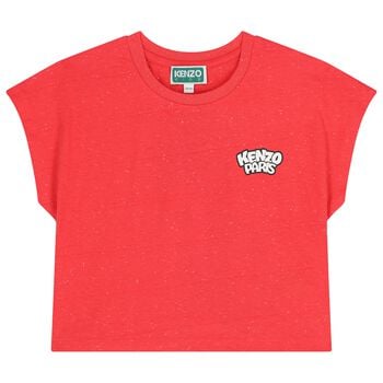 Girls Red Panda Ice Cream Logo T-Shirt
