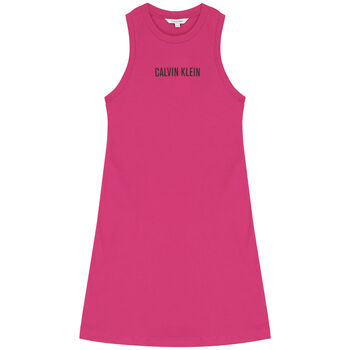 Girls Pink Logo Dress