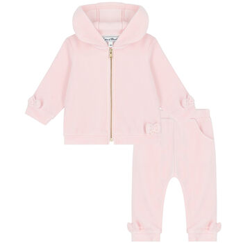 Younger Girls Pink Tracksuit