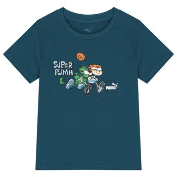 Girls Blue Logo T-Shirt