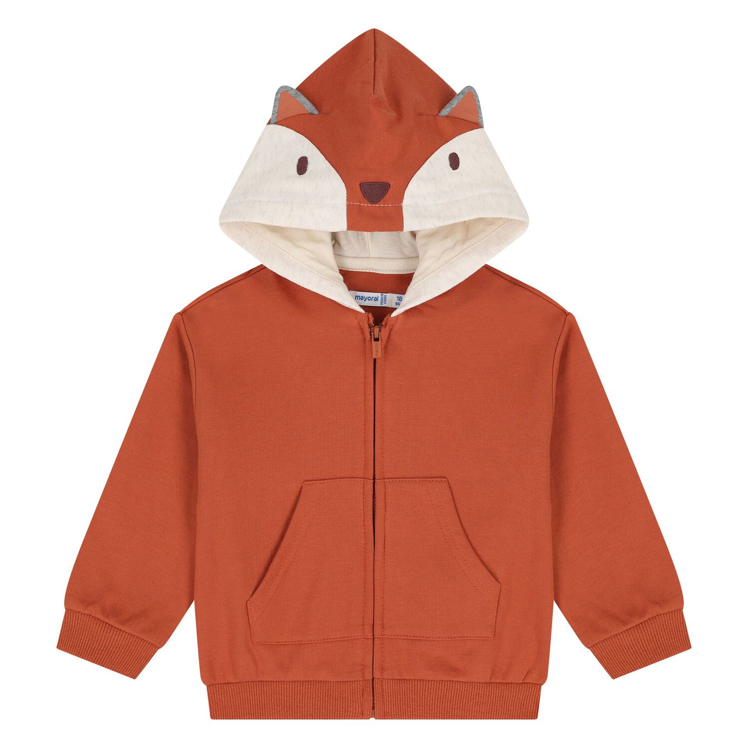 Younger Boys White, Orange & Grey Fox Tracksuit ( 3 Piece ), 3, hi-res