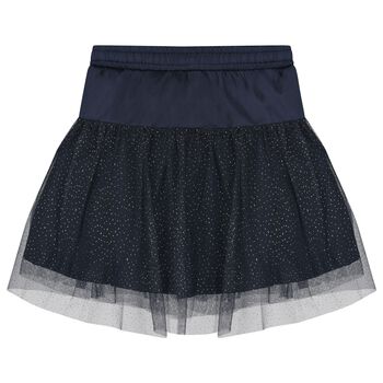 Girls Navy Blue Tulle Skirt, 1 Girls Navy Blue Tulle Skirt