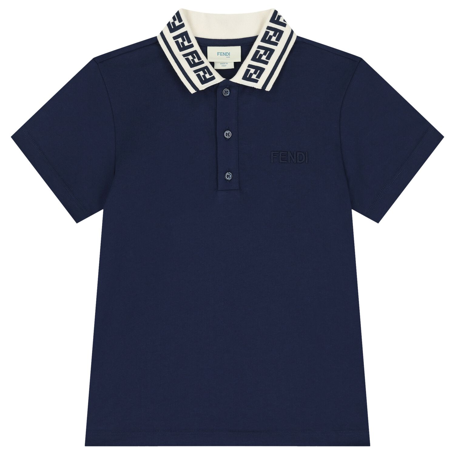 Boys Navy Logo Polo Shirt, 1, hi-res