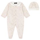 Baby Pink Barocco Babygrow Gift Set, 1, hi-res