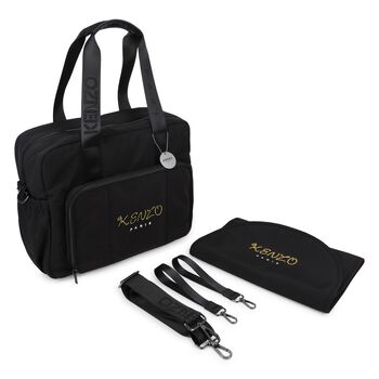 Black Logo Baby Changing Bag 