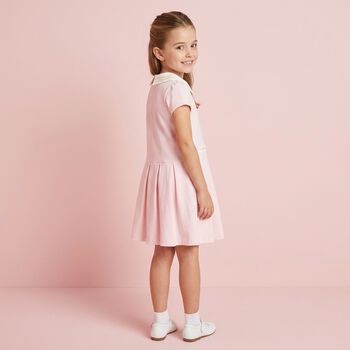 Girls Pink & White Dress