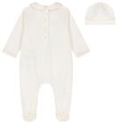 Ivory Teddy Bear Babygrow Gift Set, 1, hi-res