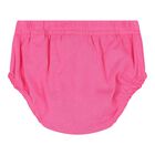 Baby Girls Pink Logo Tulle Dress Set, 1, hi-res