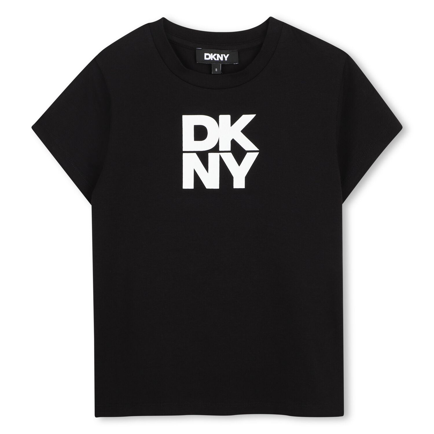 Girls Black Logo T-Shirt, 1, hi-res