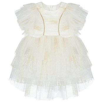 Younger Girls Ivory Dress